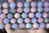 CCB855 15.5 inches 11*12mm faceted morganite beads wholesale