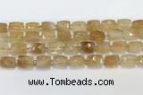 CCB892 11*15mm-12*16mm faceted cuboid citrine beads wholesale