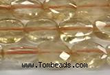 CCB920 15.5 inches 6*8mm faceted oval citrine beads