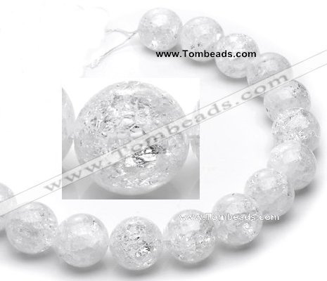 CCC20 20mm round grade A white crystal beads Wholesale