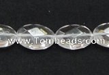 CCC226 13*18mm faceted oval grade AB natural white crystal beads