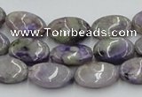 CCG05 15.5 inches 12*16mm oval natural charoite gemstone beads
