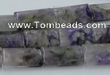 CCG11 15.5 inches 12*20mm rectangle natural charoite gemstone beads