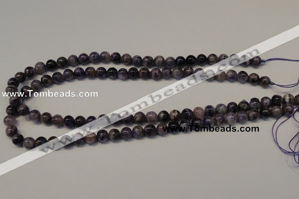 CCG26 15.5 inches 8mm round natural charoite gemstone beads