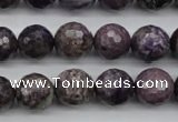 CCG57 15.5 inches 9mm faceted round natural charoite beads