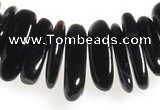 CCH03 16 inches black agate chips gemstone beads wholesale