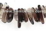 CCH15 16 inches smoky quartz chips gemstone beads wholesale