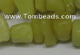 CCH273 34 inches 8*12mm olive jade chips gemstone beads wholesale