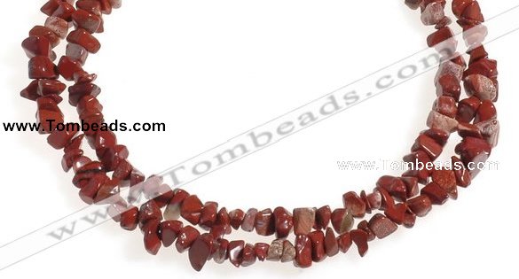 CCH28 35 inches red jasper chips gemstone beads wholesale