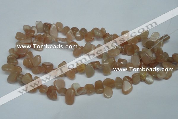 CCH321 15.5 inches 10*15mm moonstone chips gemstone beads wholesale