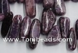CCH502 15.5 inches 6*15mm - 8*28mm kunzite chips beads