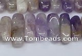 CCH710 15.5 inches 5*10mm - 5*15mm dogtooth amethyst chips beads