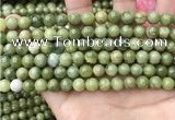 CCJ332 15.5 inches 8mm round green China jade beads wholesale