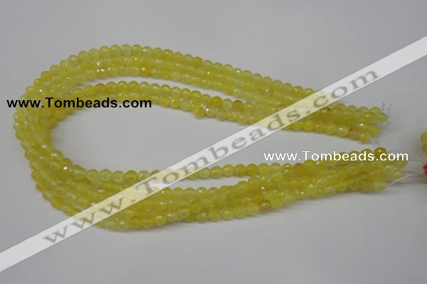 CCN1325 15.5 inches 6mm faceted round candy jade beads wholesale