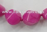 CCN1540 15.5 inches 10*14mm - 20*25mm twisted tetrahedron candy jade beads