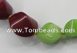 CCN1544 15.5 inches 10*14mm - 20*25mm twisted tetrahedron candy jade beads
