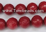 CCN1845 15 inches 14mm faceted round candy jade beads wholesale