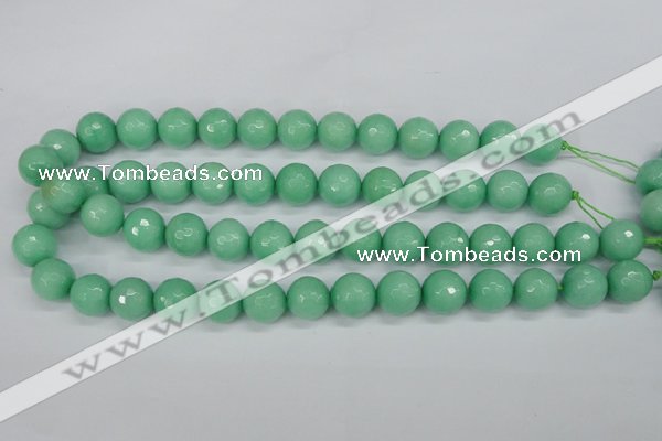 CCN1885 15 inches 14mm faceted round candy jade beads wholesale