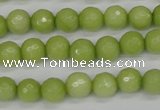 CCN1902 15 inches 8mm faceted round candy jade beads wholesale