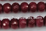 CCN1993 15 inches 10*14mm faceted rondelle candy jade beads wholesale