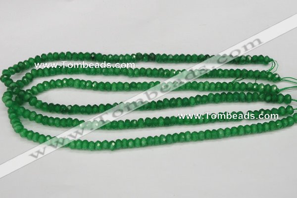 CCN1996 15 inches 4*6mm faceted rondelle candy jade beads wholesale