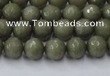 CCN2023 15 inches 6mm faceted round candy jade beads wholesale