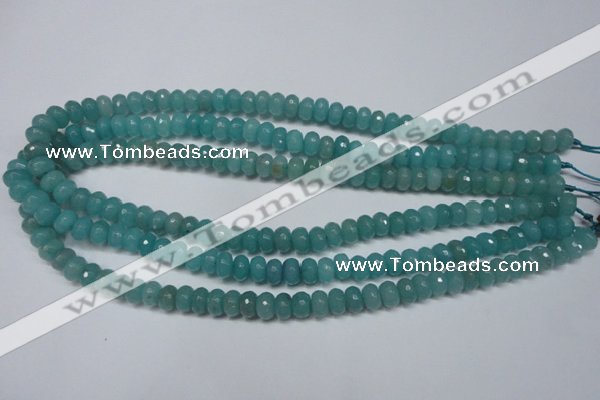 CCN2101 15.5 inches 5*8mm faceted rondelle candy jade beads
