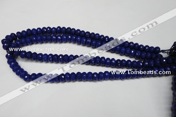 CCN2120 15.5 inches 6*10mm faceted rondelle candy jade beads