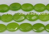 CCN215 15.5 inches 10*14mm faceted oval candy jade beads