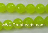 CCN2265 15.5 inches 12mm faceted round candy jade beads wholesale