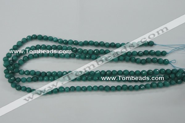 CCN2278 15.5 inches 4mm faceted round candy jade beads wholesale