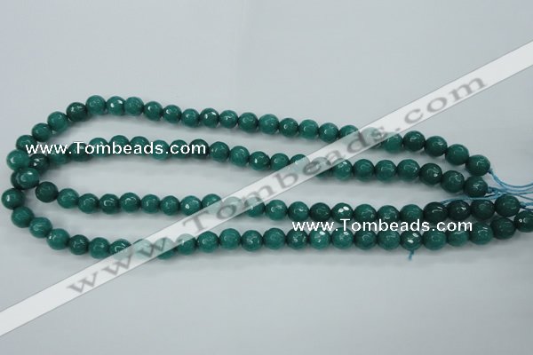 CCN2280 15.5 inches 8mm faceted round candy jade beads wholesale