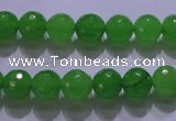 CCN2302 15.5 inches 12mm faceted round candy jade beads wholesale