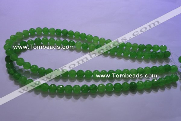 CCN2302 15.5 inches 12mm faceted round candy jade beads wholesale