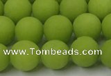 CCN2409 15.5 inches 4mm round matte candy jade beads wholesale