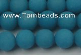 CCN2431 15.5 inches 6mm round matte candy jade beads wholesale