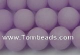CCN2441 15.5 inches 8mm round matte candy jade beads wholesale
