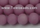 CCN2443 15.5 inches 8mm round matte candy jade beads wholesale