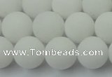 CCN2480 15.5 inches 12mm round matte candy jade beads wholesale