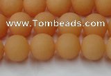CCN2518 15.5 inches 10mm round matte candy jade beads wholesale