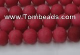 CCN2531 15.5 inches 8mm round matte candy jade beads wholesale