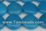 CCN2608 15.5 inches 18mm flat round candy jade beads wholesale