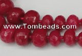CCN2648 15.5 inches 5*8mm - 12*16mm faceted rondelle candy jade beads