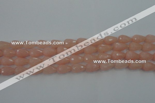 CCN3004 15.5 inches 10*15mm faceted teardrop candy jade beads