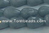 CCN3007 15.5 inches 10*15mm faceted teardrop candy jade beads