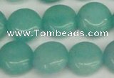 CCN3822 15.5 inches 14mm flat round candy jade beads wholesale