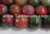 CCN4004 15 inches 12mm faceted round candy jade beads wholesale