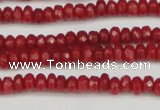 CCN4103 15.5 inches 2*4mm faceted rondelle candy jade beads