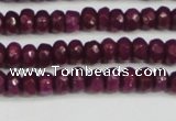 CCN4130 15.5 inches 4*6mm faceted rondelle candy jade beads