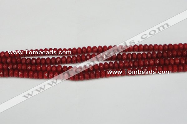 CCN4158 15.5 inches 5*8mm faceted rondelle candy jade beads